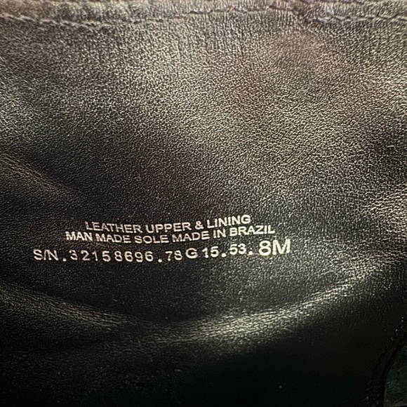 Tory Burch Black Leather Wedge Ankle Boots- Bootie– Size 8M - Picture 6 of 9